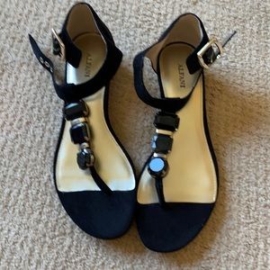 Alfani black flats sandals